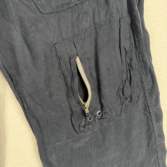 Johnny‎ Was Marika Cupro Pants Unisex 2 Cargo Utility Pockets Lightweight PG2160 - Picture 8 of 14